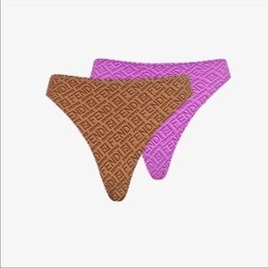 Fendi x Skims High Leg Bikini Pack Colorado/ California XXS